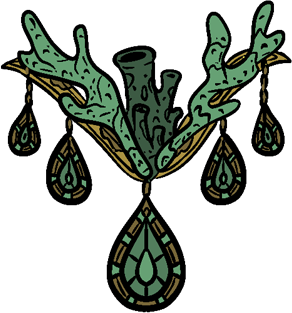 Coral Encrusted Brooch