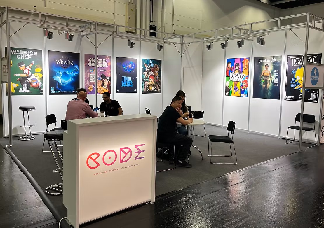 NZ CODE pavilion in Gamescom 2024 business area